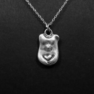 pendentif en argent forgé - L'ours montagne